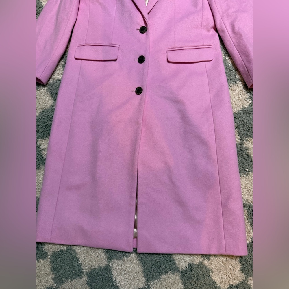 J. CREW Alfie topcoat in Italian wool, polyamide, cashmere blend Barbie pink 6P - Picture 4 of 11